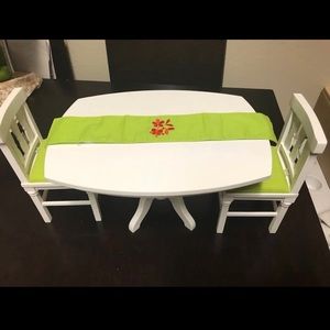 {SOLD} American Girl Doll Dining Dinette Set